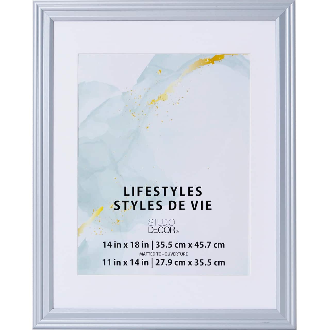 6 Pack: Silver Frame with Mat, Lifestyles by Studio Décor®